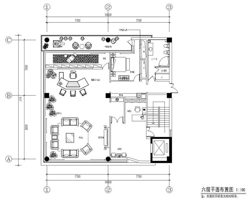 羅湖區(qū)暖色調(diào)辦公室裝修
