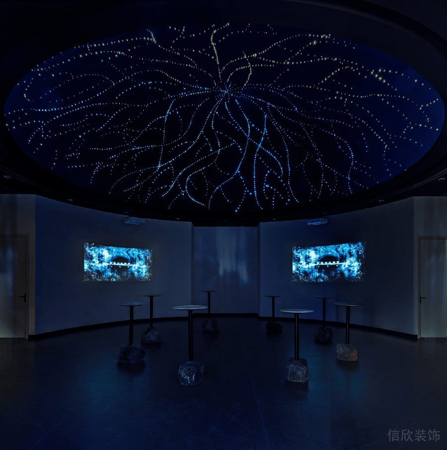 星空頂裝修設計效果圖大理石休息區(qū)效果圖