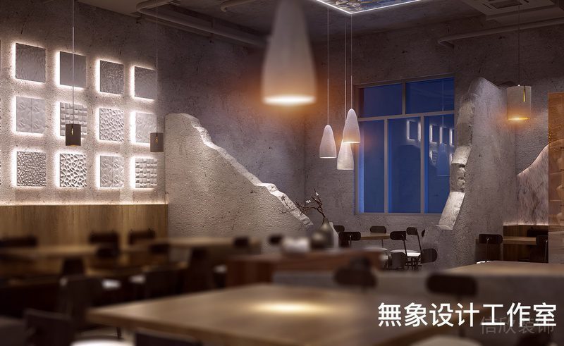 福田餐廳裝修燒烤店設(shè)計(jì)效果圖