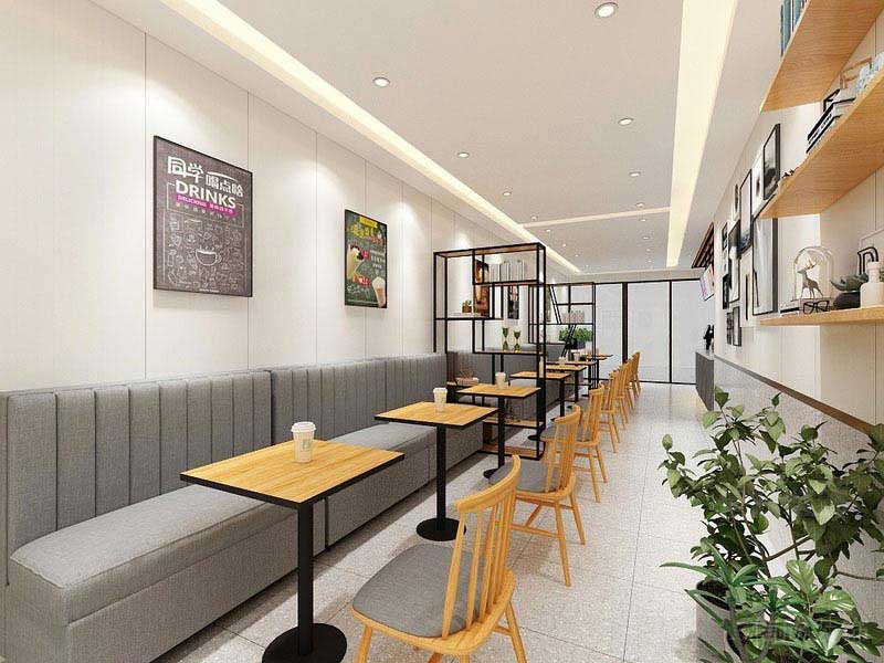 餐廳長條卡座設(shè)計效果
