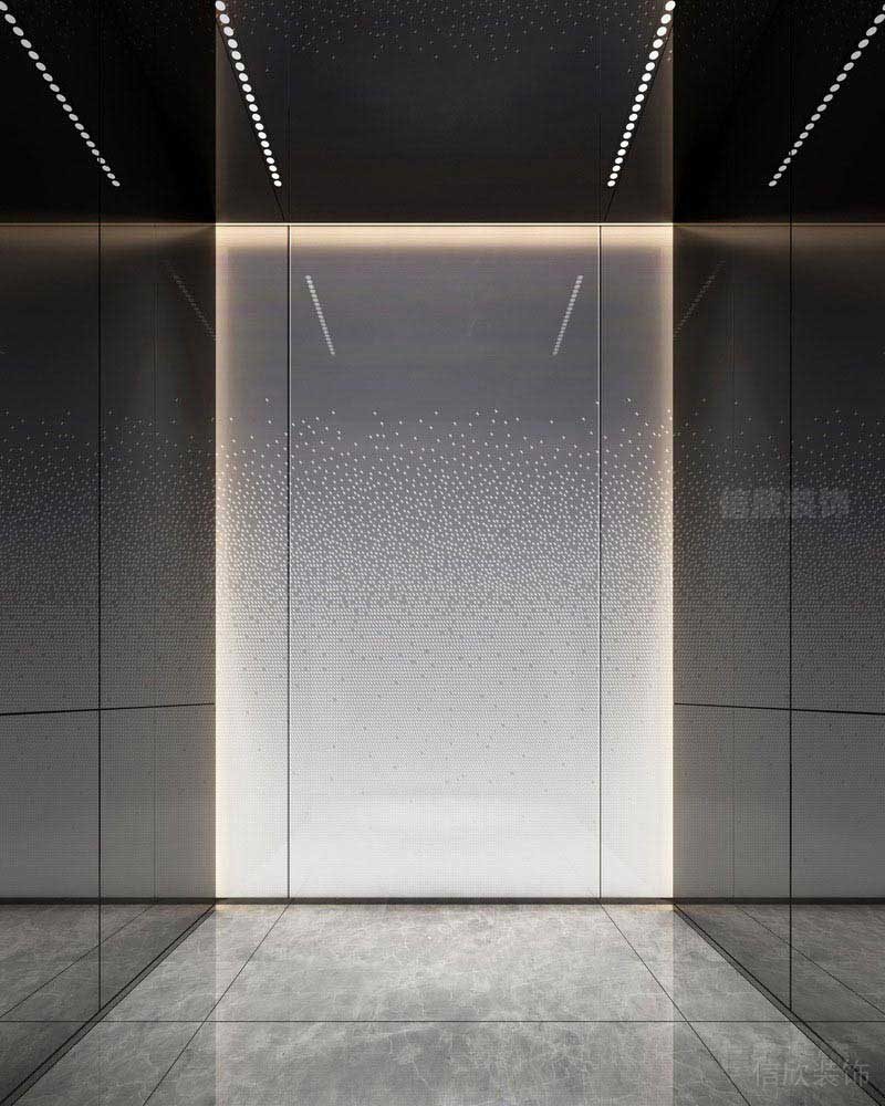 黑色玻璃墻面設(shè)計效果圖
