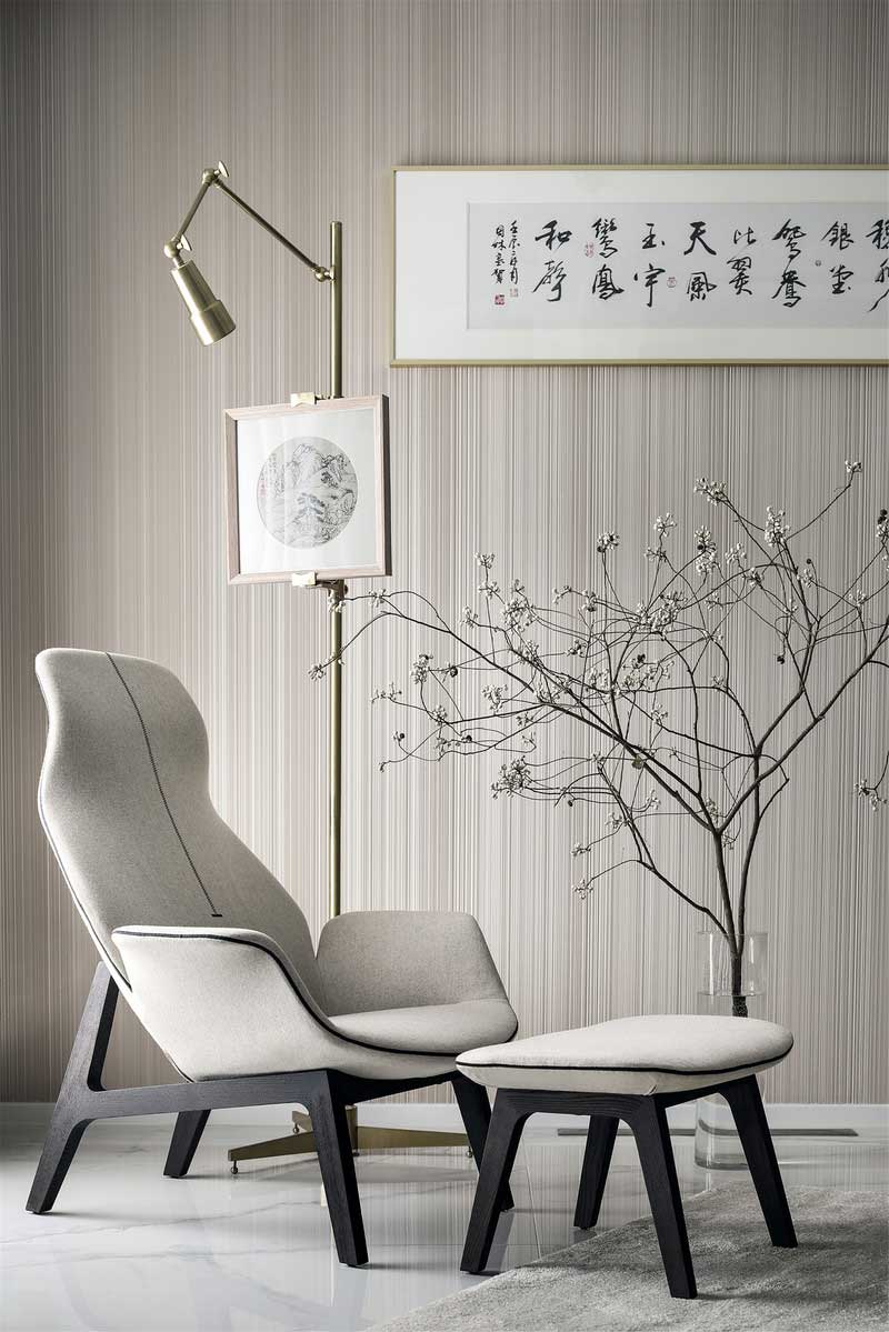 深圳南山區(qū)西麗簡(jiǎn)約風(fēng)格別墅裝修書房休閑區(qū)