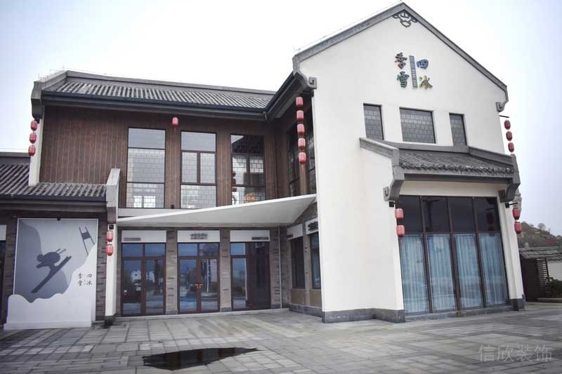 深圳鹽田區(qū)現(xiàn)代中式風(fēng)格辦公室裝修設(shè)計(jì)外觀(guān)