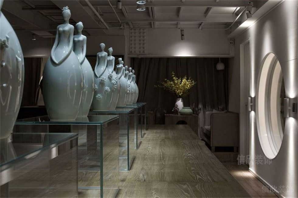 玉石工藝展廳大展廳裝修設(shè)計
