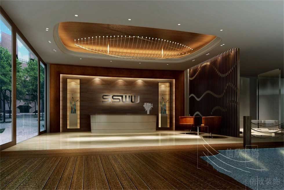 衛(wèi)浴陶瓷展廳前臺裝修設(shè)計(jì)