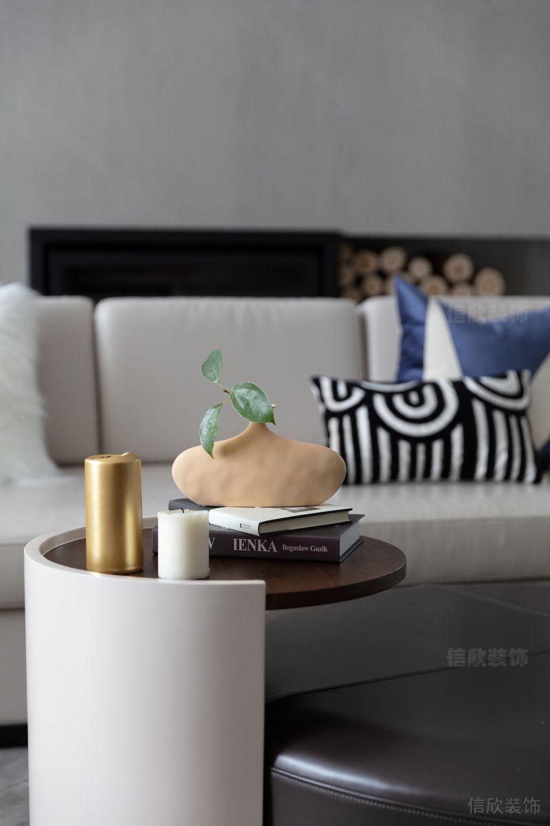 客廳裝修效果圖簡(jiǎn)約現(xiàn)代風(fēng)皮革沙發(fā)裝修