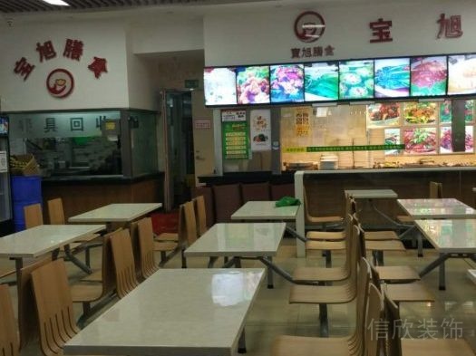 學校幼兒園飯?zhí)镁筒蛥^(qū)裝修設計木質(zhì)一體式設計桌椅安全設計