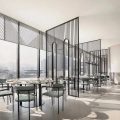 深圳羅湖東門鴻展中心城極簡(jiǎn)風(fēng)格川菜館裝修案例8人用餐區(qū)效果圖