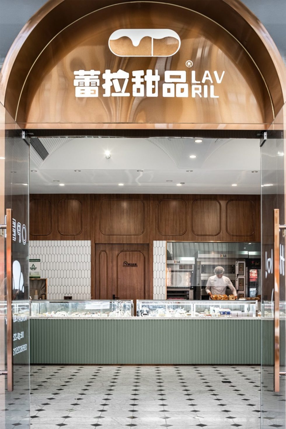 深圳市寶安區(qū)石巖原木風(fēng)甜品店裝修設(shè)計(jì)門廳