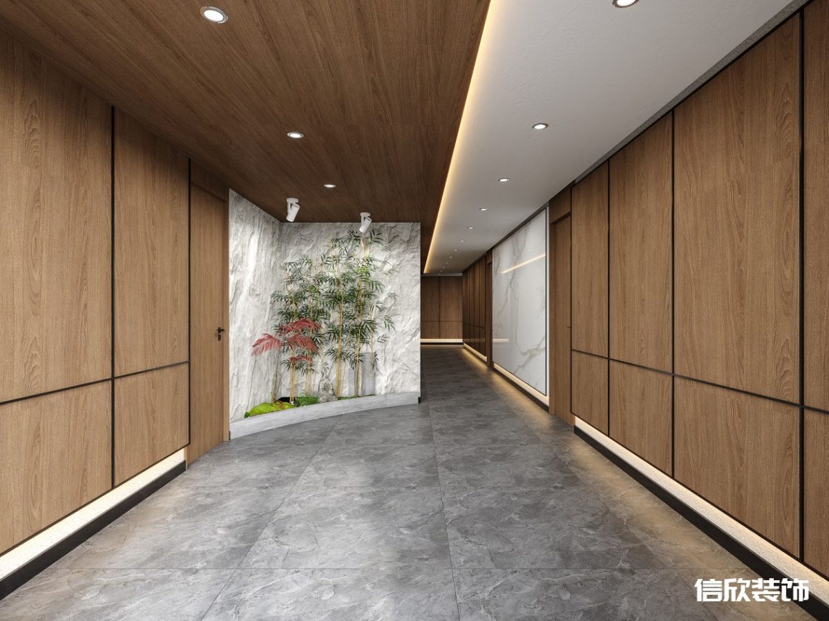 深圳羅湖筍崗棋牌室過(guò)道入口景觀裝修設(shè)計(jì)